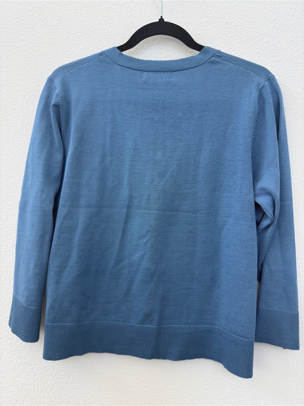 Melissa Paige "Quiet Harbor" V-Neck Cardigan - Blue & Gold Large - Picture 3 of 15